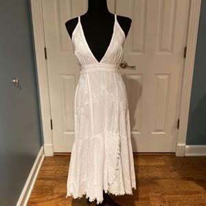 Cotton Collection medium white sun dress 100% cotton